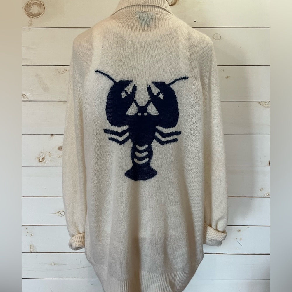 TWO BEES Cashmere Shawl Collar Cardigan Cashmere Sweater